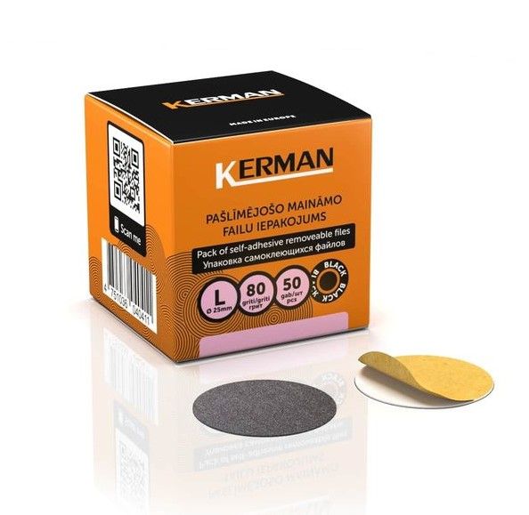 Lime a disco per pedicure - L, Grana 80, Ø 25mm, Nero