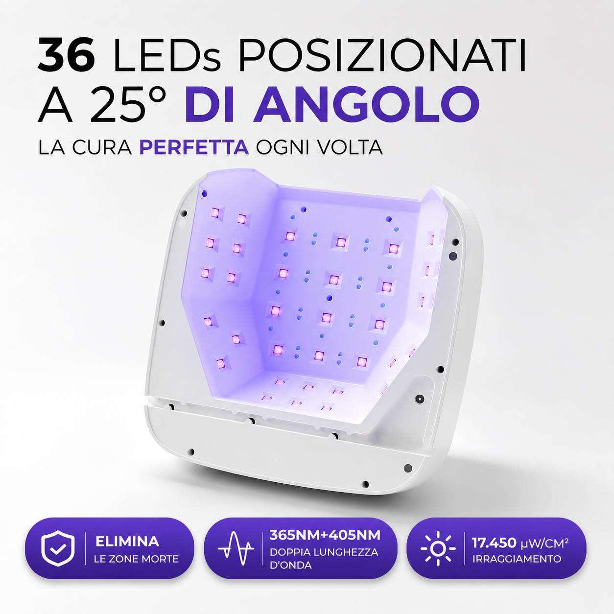 4BLANC® UV LED Nail Lamp - Senza Cavo