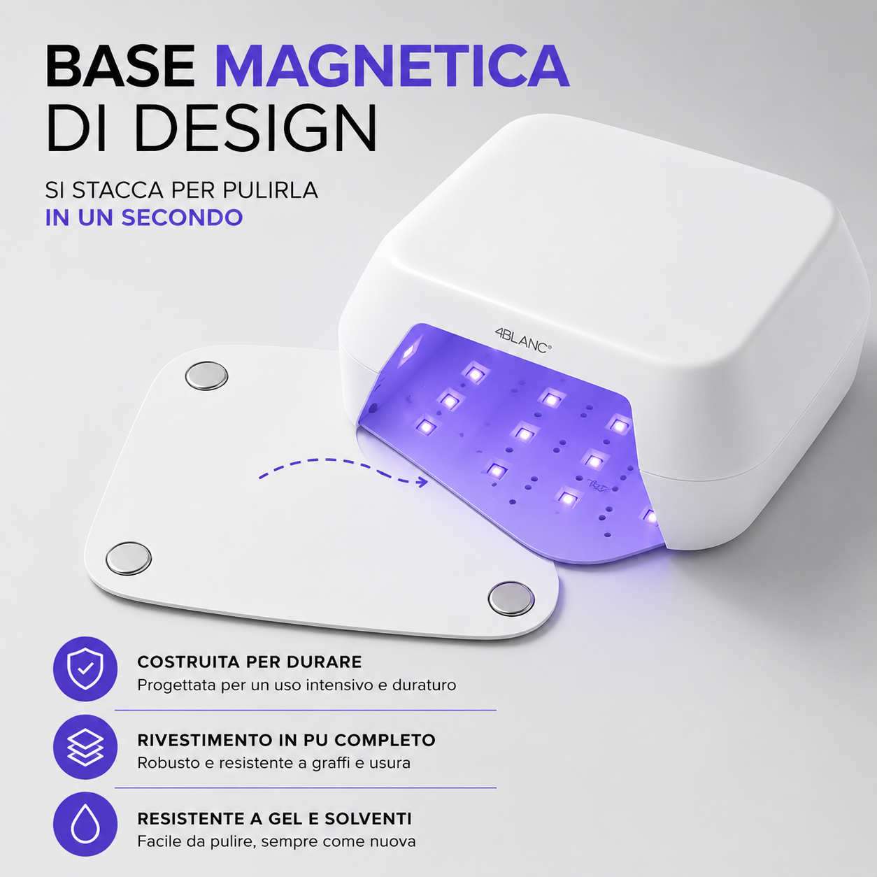 4BLANC® UV LED Nail Lamp - Con Cavo