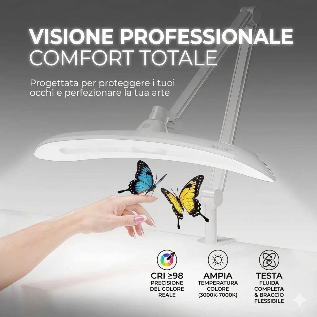Relo™ Ultimate: Lampada LED Professionale con tecnologia Eye-Caring