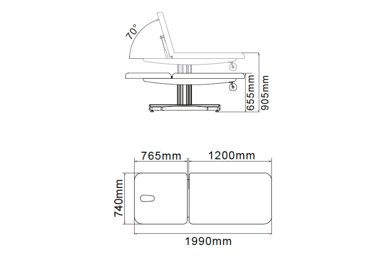 Lina Black - Lettino massaggio